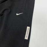 2024/25 Nk~ Black Pure Cotton Sports Trousers Zipper style