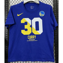 2025 Warriors CURRY #30 Blue High Quality Casual T-Shirt  T193