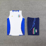 2025 Italy White Vest Training Jersey(A Set)