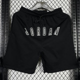 2025 Jordan Black Pure Cotton Fabric Casual Short Pants M005
