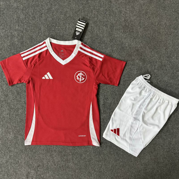 2025/26 Internacional Home Red Kids Soccer Jersey