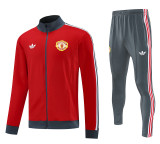 2025 M Utd Red Retro Jacket Tracksuit