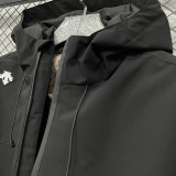 2025 DST Cotton Thickened Warm Black Outdoor Jacket #A802加棉冲锋衣