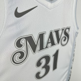 2025 Mavericks THOMPSON #31 White NBA Jerseys