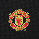 2003/2005 M Utd Away Black Retro Kids Soccer Jersey