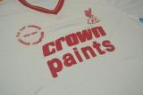 1985-1986 LFC  Away White Retro Soccer Jersey