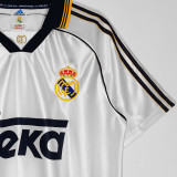 1999/2000 RM Home White Retro Soccer Jersey