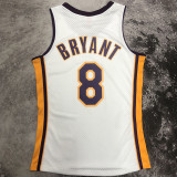 2003/04 Lakers BRYANT #8 Retro White NBA Jerseys热压