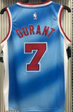Nets DURANT #7 Limited Edition Blue NBA Jerseys Hot Pressed