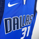 2025 Mavericks THOMPSON #31  Blue NBA Jerseys