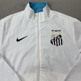 2012/13 Santos White And Blue Retro Reversible Windbreaker 双面