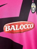 2011/12 JUV Away Pink Retro Long Sleeve Soccer Jersey