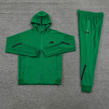 2025 AD~ Green Zipper Jacket Tracksuit