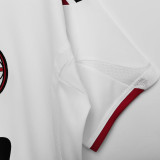 2009/10 AC Milan Away White Retro Soccer Jersey