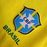 2023/24 Brazil Home 1:1 Quality Yellow Fans Soccer Jersey