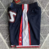 Nets Navy Blue Four Bags  NBA Pants