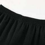2025 AD~ Black Zipper Jacket Tracksuit