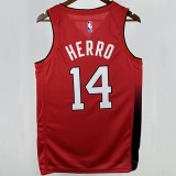 2025 Miami Heat HERRO #14  Red City Edition NBA Jerseys 热压