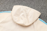 2025 Argentina Rice White Hoody Zipper Jacket
