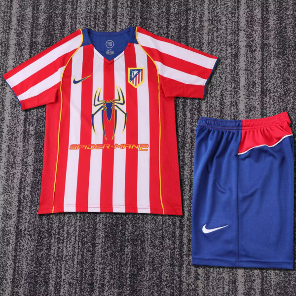 2004/05 ATM SPIDER-MAN2 Home Retro Kids Soccer Jersey