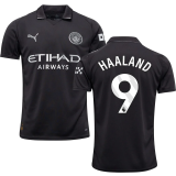 2025/26 Man City Away Black Player Version Long Sleeve Soccer Jersey