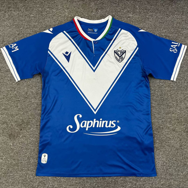 2025/26 Vélez Sarsfield Away Blue Fans Soccer Jersey 萨斯菲尔德