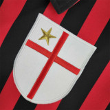 1999/2000 AC Milan Home Long Sleeve Retro Soccer Jersey