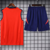 2025 Spain Red Vest Training Jersey(A Set)