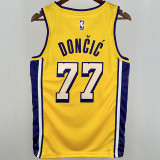 Lakers DONCIC #77 Yellow NBA Jerseys