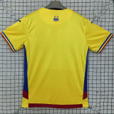 2025/26 Romania Home Yellow Fans Soccer Jersey