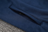 2025 France Sapphire Blue Hoody Zipper Jacket