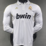 2011/12 RM Home Retro Long Sleeve Player Version Soccer Jersey 球员版