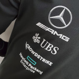 2022 Mercedes AMG Petronas F1 Black Long Sleeve Team T-Shirt