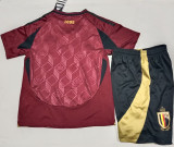 2024/25 Belgium  Home Red Kids Soccer Jersey