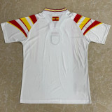 1996 Spain Away White Retro Soccer Jersey