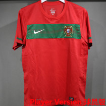 2010 Portugal Home Red Retro Player Version Soccer Jersey 球员版