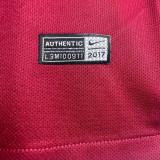 2017/18 Roma Home Red Retro Long Sleeve Soccer Jersey
