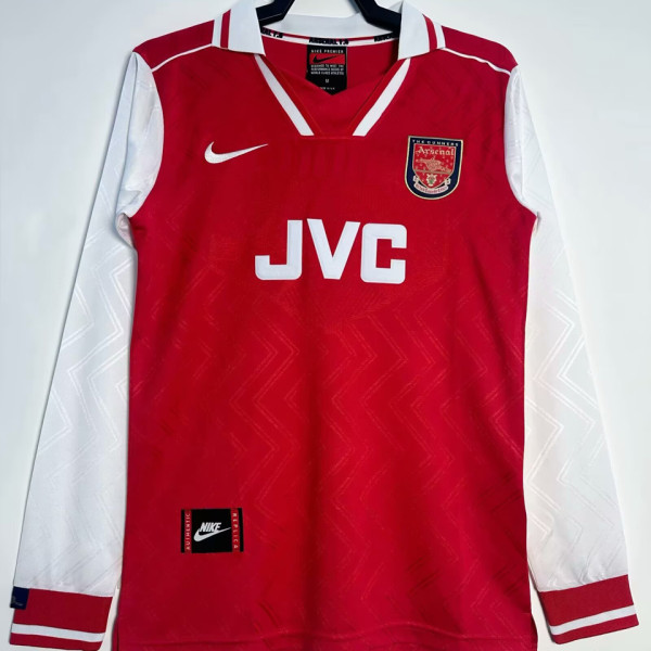 1996/98 ARS Home Red Retro Long Sleeve Soccer Jersey