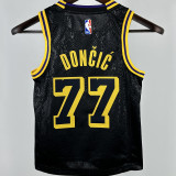 Lakers DONCIC #77 Black Kids NBA Jersey 童装