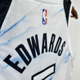 2025 Timberwolves EDWARDS #5 White City Edition NBA Jersey