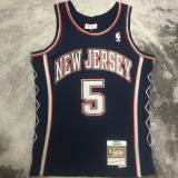 2006/07 Nets KIDD #5 Retro Dark Blue NBA Jerseys热压
