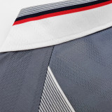 1996 England Away Grey Retro Long Sleeve  Jersey