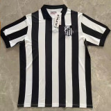 1958 Santos Black White Retro Soccer Jersey
