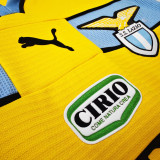 1998/1999 Lazio Yellow Retro Soccer Jersey