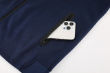 2025 PSG Sapphire Blue Hoody Zipper Jacket Tracksuit