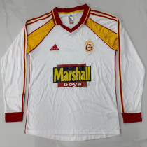 1999/2000 Galatasaray Away White Retro Soccer Long Sleeve Jersey