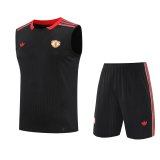 2025/26 M Utd Black Vest Training Jersey(A Set)