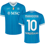 2025/26 Napoli Home Blue Player Version Soccer Jersey