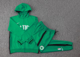 2024/25 Celtics Green Hoody Zipper Jacket Tracksuit