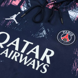 2025 PSG Royal Blue Hoody Zipper Jacket Tracksuit